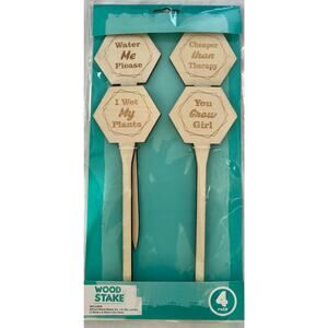 Garden Markers - Wood plant stakes NEW